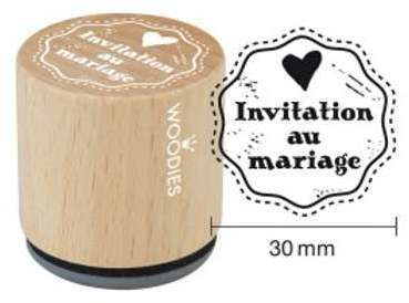 Woodies tampon Invitation au mariage Woodies tampon Invitation