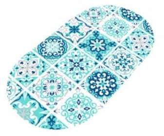 Tapis fond de baignoire Tilès Bleu Tapis fond de baignoire Tilès