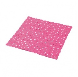 Tapis de fond de douche anti-dérapant Galets Rose
