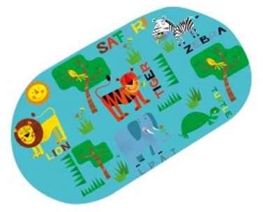 Fond de baignoire Safari Multicouleur Fond de baignoire Safari Multicouleur