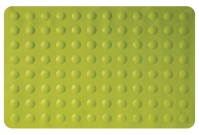 Tapis de douche antidérapant - coloris anis Vert anis Tapis de douche antidérapant