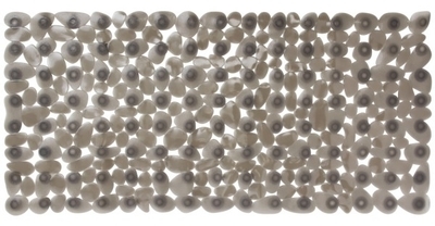 Tapis de bain antidérapant - gris Gris PLANETE BAIN Tapis de bain antidérapant
