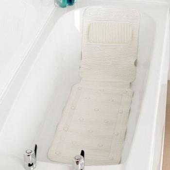 Tapis de bain intégral avec repose cou