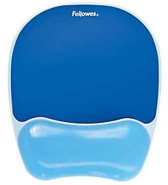 Repose-poignet Fellowes Crystals Gel Bleu