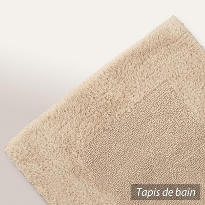 Tapis de bain 60x60 cm LUXOR Beige 2000 g/m2