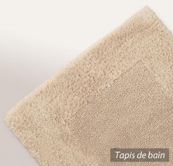 Tapis de bain 60X90 cm LUXOR Beige 2000 g m2 Tapis de bain 60X90 cm LUXOR