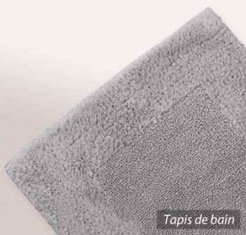 Tapis de bain 60X90 cm LUXOR Gris Calcium 2000 g/m
