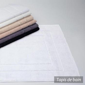 Tapis de bain 60x100 cm FLAIR Blanc 1500 g m2 Tapis de bain 60x100 cm FLAIR