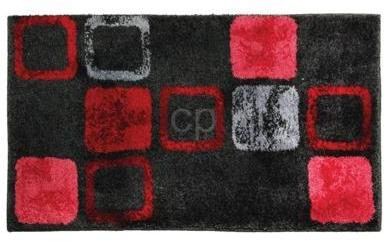Tapis de bain Comores rouge Rouge 60x100 cm