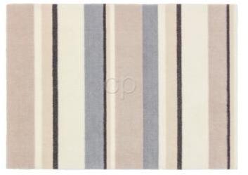 Tapis de bain Boston rayé Beige ecru 50x70 cm