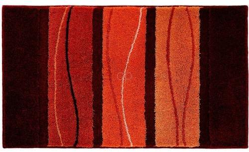 Tapis de bain JASPE orange terra 60x100 cm