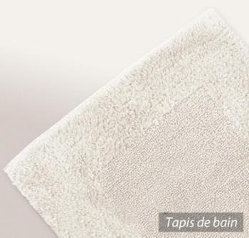 Tapis de bain 70X120 cm LUXOR Ecru 2000 g m2 Tapis de bain 70X120 cm LUXOR