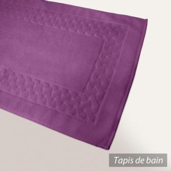 Tapis de bain 50x80 cm ROYAL CRESENT Rose Vin 850 g Tapis de bain 50x80 cm ROYAL