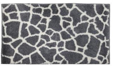 Tapis de bain Carrare gris gris souris 60x60 cm