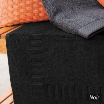 Tapis de bain 50x70 cm PURE Noir 700 g m2 Tapis de bain 50x70 cm PURE