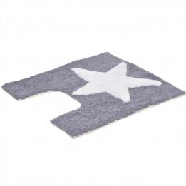 Tapis contour WC Etoile Gris Tapis contour WC Etoile Gris