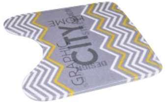 Tapis contour WC Géométrik