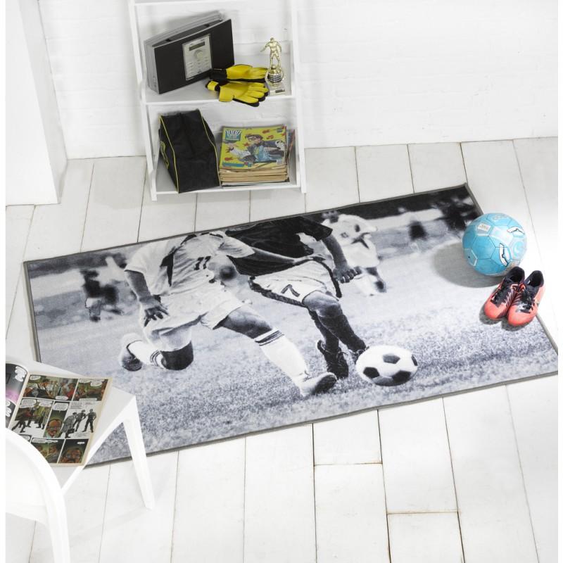 Tapis Football Match Gris 100x160CM