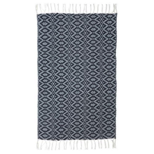 Tapis en plastique 60 x 90 cm Losange bleu et gris