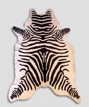 Tapis en peau de vache imp zebre
