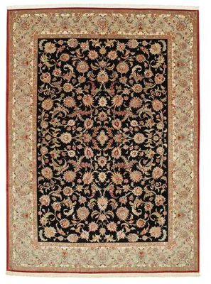 Tapis Tabriz 70 Raj chaîne de soie 248x344 Tapis P