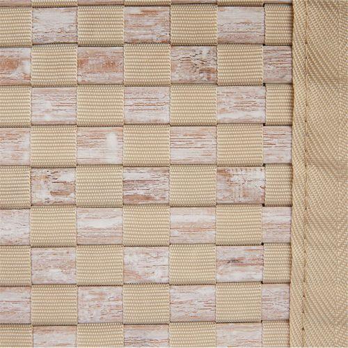 Tapis à lattes bambou tressées 120x170cm beige Bei