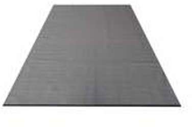 Tapis 100% coton tissé main uni gris galet NILA 20