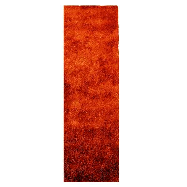 Tapis en polyester de couloir orange Vista par Fla
