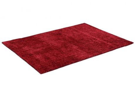 SOLDES - Tapis shaggy VOLUPTE rouge - polyester -