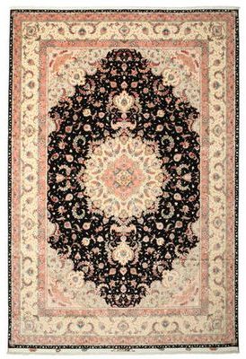 Tapis Tabriz 50 Raj avec de la soie signé: Habib 3