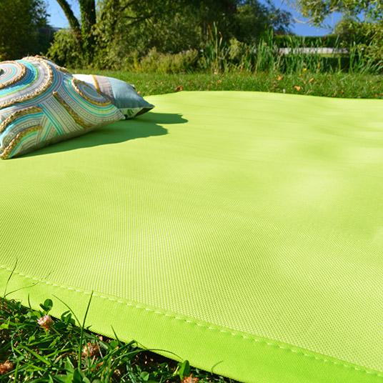 Tapis extérieur PVC tressé - Vert Pomme - 200 x 29
