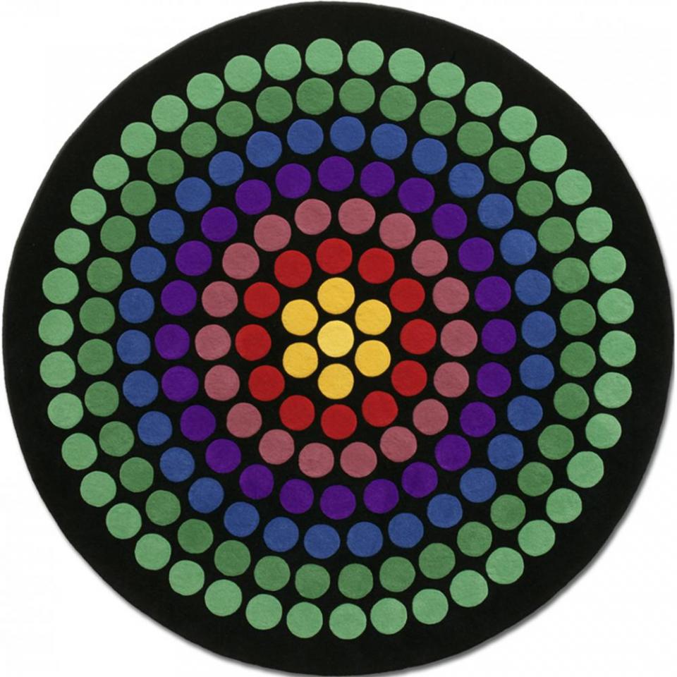 Tapis Rond Vb08 200cm Multicolore