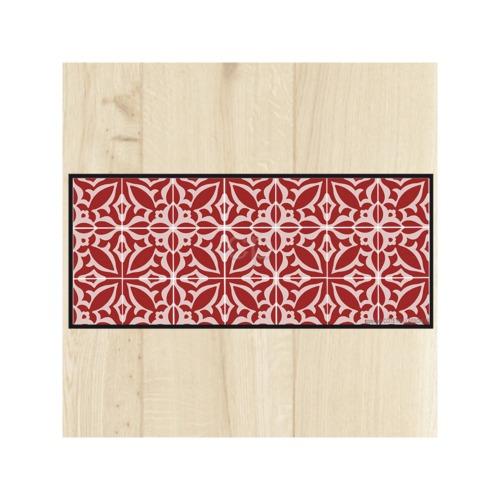 Tapis cuisine carreaux vintage sienne 50x120 cm,50