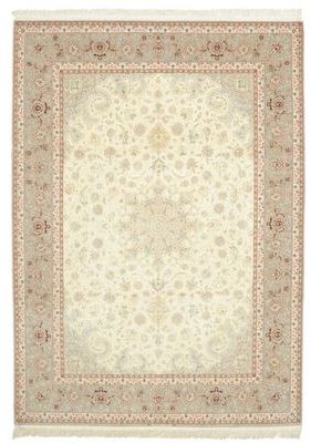 Tapis Ispahan chaîne de soie 258x357 Tapis Persan
