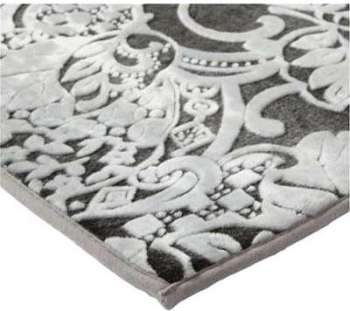 Descente de lit 60x120cm gris et noir Gris