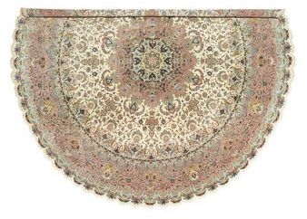 Tapis Tabriz 50 Raj avec de la soie Ø 500 Tapis D