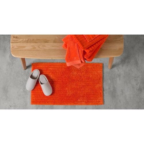 Alto, tapis de bain 100% coton, rouge tomate