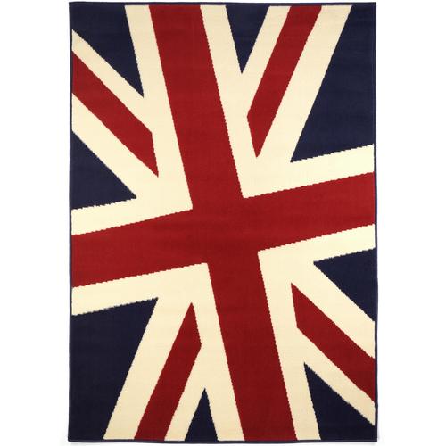 Tapis poil ras British Swing Multicouleur 120x170