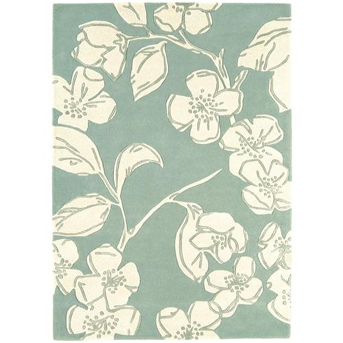 Tapis en laine Metrix Printemps Bleu 160x230 cm