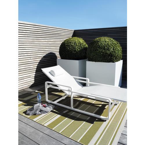 Tapis dextérieur Metro Striped Vert 80x150 cm - T
