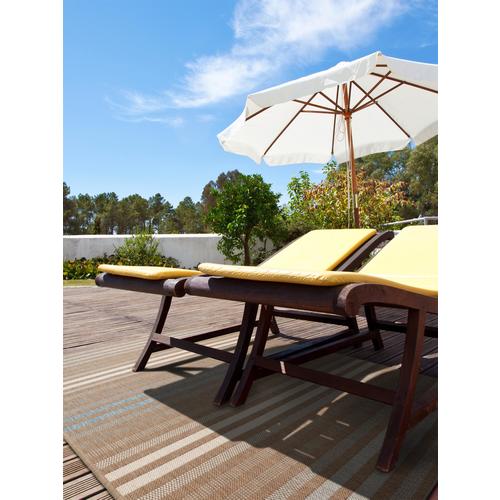 Tapis dextérieur Capri Marron 60x110 cm - Tapis o