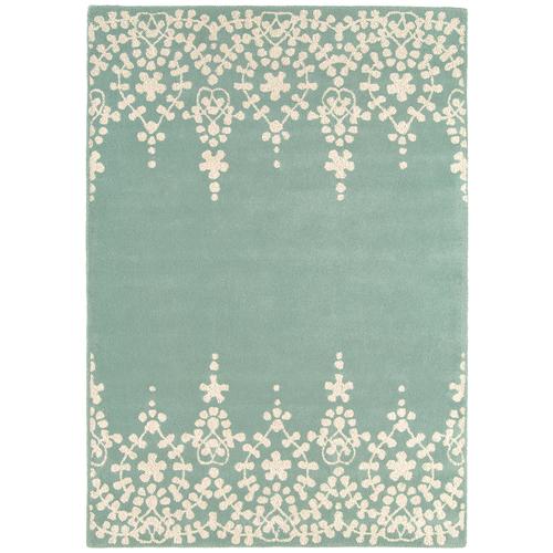 Tapis en laine Metrix Miroir Bleu 160x230 cm