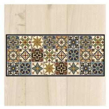 Tapis cuisine carreaux vintage 50x150 cm