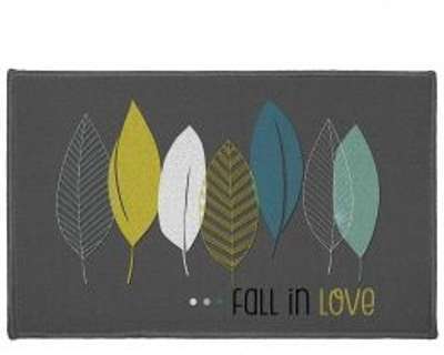Tapis multi-usage (80 cm) Leafy Gris