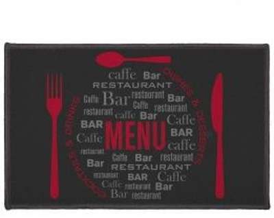 Tapis de cuisine (80 cm) Menu Rouge Tapis de cuisine (80 cm) Menu