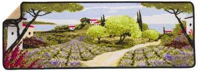 Tapis cuisine motif mas provençal