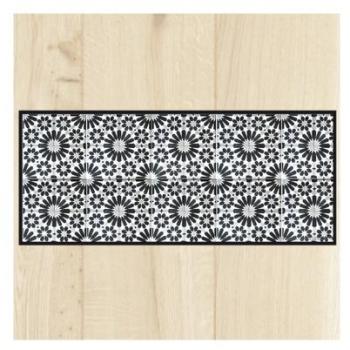 Tapis de cuisine carreaux ciment classique 65x200
