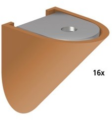 Lot de 16 taquets dassemblage ocre pour meuble ou