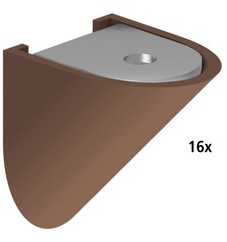 Lot de 16 taquets dassemblage noisette pour meubl