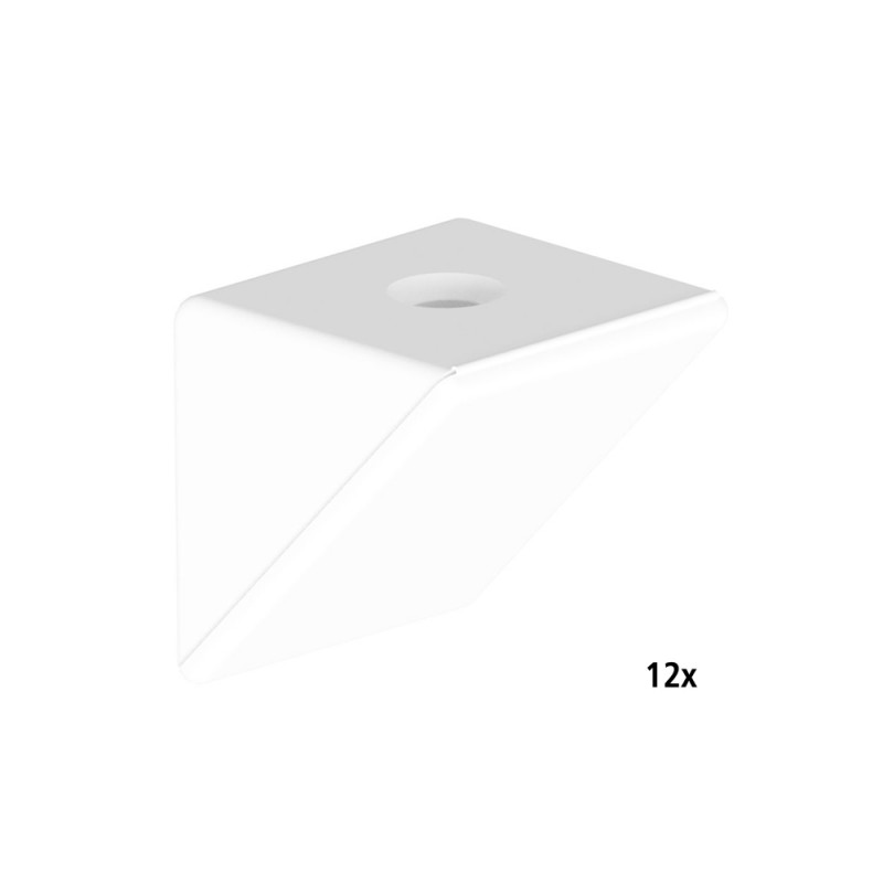 Taquet dassemblage simple blanc - lot de 12 pièce